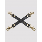 Черный фиксатор для манжет Bound to You Faux Leather Hogtie - Fifty Shades of Grey - купить с доставкой в Ессентуках