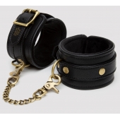 Черные оковы на ноги Bound to You Faux Leather Ankle Cuffs - Fifty Shades of Grey - купить с доставкой в Ессентуках