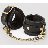 Черные наручники Bound to You Faux Leather Wrist Cuffs - Fifty Shades of Grey - купить с доставкой в Ессентуках