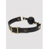Черный кляп-шар Bound to You Faux Leather Ball Gag - Fifty Shades of Grey - купить с доставкой в Ессентуках