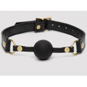 Черный кляп-шар Bound to You Faux Leather Ball Gag - Fifty Shades of Grey - купить с доставкой в Ессентуках