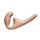 Бежевый безремневой страпон Seduction - 20,5 см. - Lola Games - купить с доставкой в Ессентуках