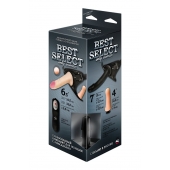 Черный женский пояс BEST SELECT с 3 насадками и вибрацией - LOVETOY (А-Полимер) - купить с доставкой в Ессентуках