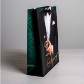 Бумажный пакет «Лучшему!» - 23 х 27 см. - Сима-Ленд - купить с доставкой в Ессентуках