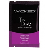 Лубрикант на водной основе для использования с игрушками WICKED Toy Love - 3 мл. - Wicked - купить с доставкой в Ессентуках