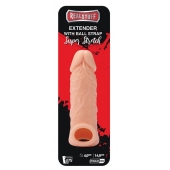 Телесная насадка EXTENDER WITH BALL STRAP 5.5 - 14 см. - Dream Toys - в Ессентуках купить с доставкой