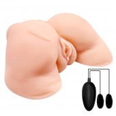 Телесная вибровагина Julie с 2 рабочими отверстиями - Baile - в Ессентуках купить с доставкой