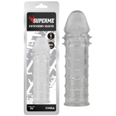 Прозрачная реалистичная насадка на пенис Extra Texture Sleeve - 16,2 см. - Chisa - в Ессентуках купить с доставкой
