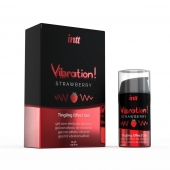 Жидкий интимный гель с эффектом вибрации Vibration! Strawberry - 15 мл. - INTT - купить с доставкой в Ессентуках
