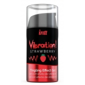 Жидкий интимный гель с эффектом вибрации Vibration! Strawberry - 15 мл. - INTT - купить с доставкой в Ессентуках