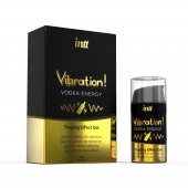 Жидкий интимный гель с эффектом вибрации Vibration! Vodka Energy - 15 мл. - INTT - купить с доставкой в Ессентуках