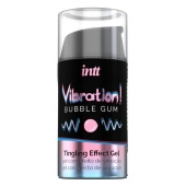 Жидкий интимный гель с эффектом вибрации Vibration! Bubble Gum - 15 мл. - INTT - купить с доставкой в Ессентуках