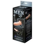 Телесный пустотелый харнесс MEN Style - 17,5 см. - LOVETOY (А-Полимер) - купить с доставкой в Ессентуках