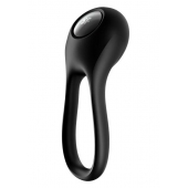 Черное эрекционное виброкольцо Majestic Duo - Satisfyer - в Ессентуках купить с доставкой