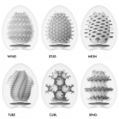 Набор из 6 мастурбаторов Tenga EGG IV с различным рельефом - Tenga - в Ессентуках купить с доставкой