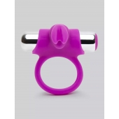 Лиловое виброкольцо с пультом ДУ Remote Control Cock Ring - Happy Rabbit - в Ессентуках купить с доставкой