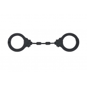 Черные силиконовые наручники Suppression - Lola Games - купить с доставкой в Ессентуках