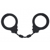 Черные силиконовые наручники Suppression - Lola Games - купить с доставкой в Ессентуках