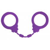 Фиолетовые силиконовые наручники Suppression - Lola Games - купить с доставкой в Ессентуках