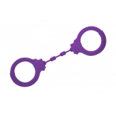 Фиолетовые силиконовые поножи Limitation - Lola Games - купить с доставкой в Ессентуках
