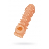 Телесная закрытая насадка с пупырышками Cock Sleeve Size M - 15,6 см. - KOKOS - в Ессентуках купить с доставкой
