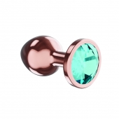 Пробка цвета розового золота с малиновым кристаллом Diamond Topaz Shine L - 8,3 см. - Lola Games - купить с доставкой в Ессентуках