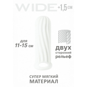Белый фаллоудлинитель Homme Wide - 13 см. - Lola Games - в Ессентуках купить с доставкой
