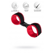 Красно-черные велюровые оковы Anonymo - ToyFa - купить с доставкой в Ессентуках