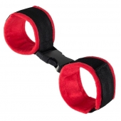 Красно-черные велюровые оковы Anonymo - ToyFa - купить с доставкой в Ессентуках