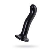 Черный стимулятор для пар P G-Spot Dildo Size L - 19 см. - Strap-on-me - в Ессентуках купить с доставкой