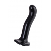 Черный стимулятор для пар P G-Spot Dildo Size L - 19 см. - Strap-on-me - в Ессентуках купить с доставкой