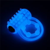 Голубое, светящееся в темноте виброкольцо Lumino Play Vibrating Penis Ring - Lovetoy - в Ессентуках купить с доставкой