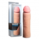 Телесная фаллическая насадка на пенис Magnum Xtender - 23 см. - Blush Novelties - в Ессентуках купить с доставкой