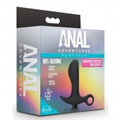 Черный анальный вибратор Silicone Vibrating Prostate Massager 01 - 10,8 см. - Blush Novelties - в Ессентуках купить с доставкой