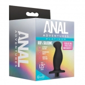 Черный анальный вибромассажёр Silicone Vibrating Prostate Massager 02 - 10,8 см. - Blush Novelties - в Ессентуках купить с доставкой