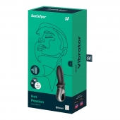 Черный анальный вибратор Hot Passion с функцией нагрева - Satisfyer - в Ессентуках купить с доставкой