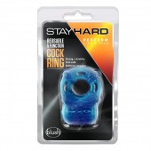 Голубое эрекционное виброкольцо Reusable 5 Function Cock Ring - Blush Novelties - в Ессентуках купить с доставкой