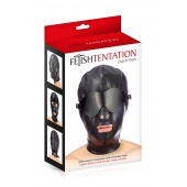 Маска-шлем с отверстием для рта и съемными шорами - Fetish Tentation - купить с доставкой в Ессентуках