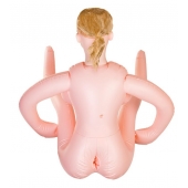 Надувная секс-кукла с реалистичной головой и поднятыми ножками - ToyFa - в Ессентуках купить с доставкой Надувная секс-кукла с реалистичной головой и поднятыми ножками - ToyFa - в Ессентуках купить с доставкой