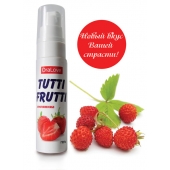 Гель-смазка Tutti-frutti с земляничным вкусом - 30 гр. - Биоритм - купить с доставкой в Ессентуках