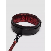 Стильный ошейник с поводком Reversible Faux Leather Collar and Lead - Fifty Shades of Grey - купить с доставкой в Ессентуках