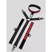 Ошейник с наручниками Reversible Faux Leather Collar and Wrist - Fifty Shades of Grey - купить с доставкой в Ессентуках