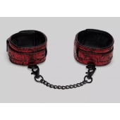 Красно-черные оковы Reversible Faux Leather Ankle Cuffs - Fifty Shades of Grey - купить с доставкой в Ессентуках