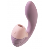Сиреневый вибратор с вакуумным стимулятором Supernova - 16,9 см. - Satisfyer купить в Ессентуках с доставкой в Orgasmix.ru Сиреневый вибратор с вакуумным стимулятором Supernova - 16,9 см. - Satisfyer