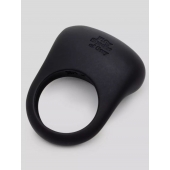 Черное эрекционное виброкольцо Sensation Rechargeable Vibrating Love Ring - Fifty Shades of Grey - в Ессентуках купить с доставкой