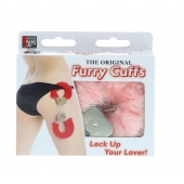 Металлические наручники с розовой меховой опушкой METAL HANDCUFF WITH PLUSH PINK - Dream Toys - купить с доставкой в Ессентуках