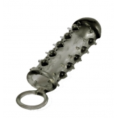 Дымчатая стимулирующая насадка с закрытой головкой SAMURAI PENIS SLEEVE BLACK - 14,5 см. - NMC - в Ессентуках купить с доставкой