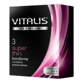Ультратонкие презервативы VITALIS PREMIUM super thin - 3 шт. - Vitalis - купить с доставкой в Ессентуках
