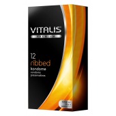 Ребристые презервативы VITALIS PREMIUM ribbed - 12 шт. - Vitalis - купить с доставкой в Ессентуках