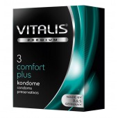 Контурные презервативы VITALIS PREMIUM comfort plus - 3 шт. - Vitalis - купить с доставкой в Ессентуках